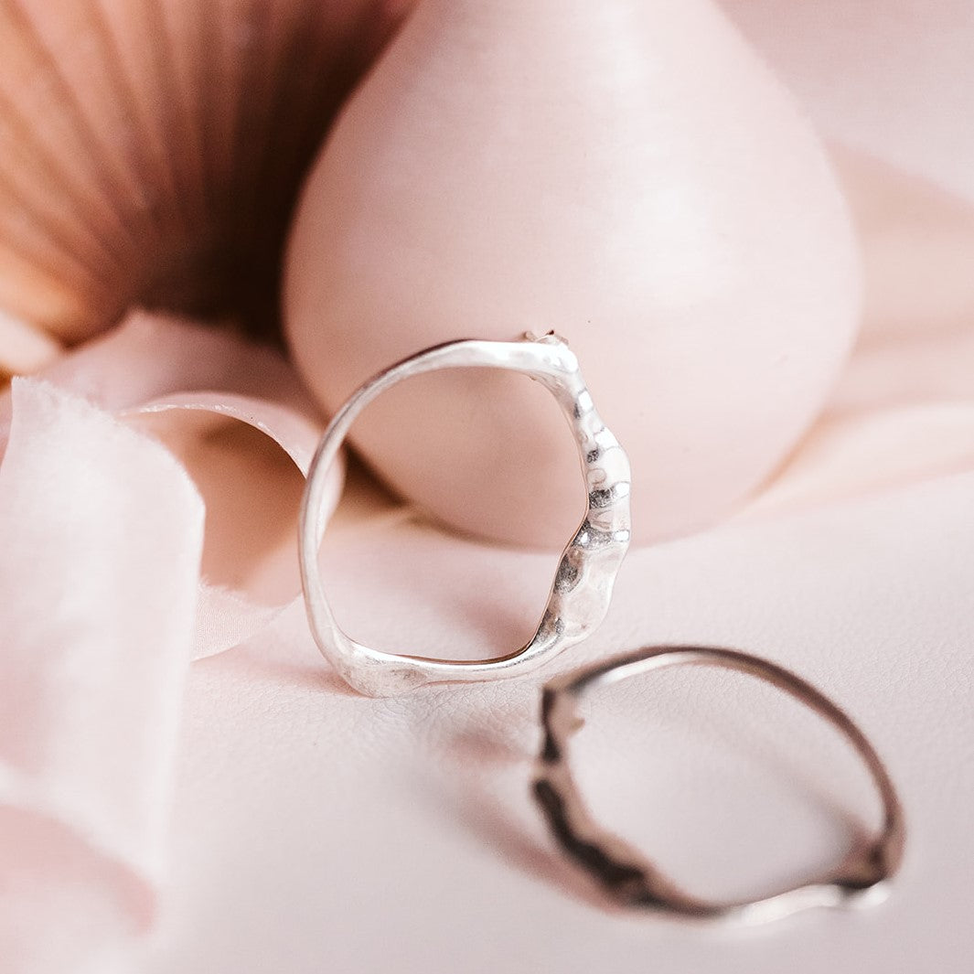 PENDIENTE PLATA MAXI "Mud Collection"