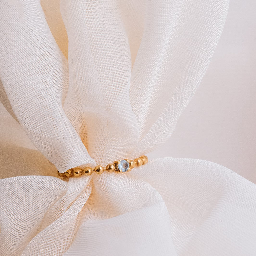 ANILLO VERMEIL BOLITAS "Santorini Collection"