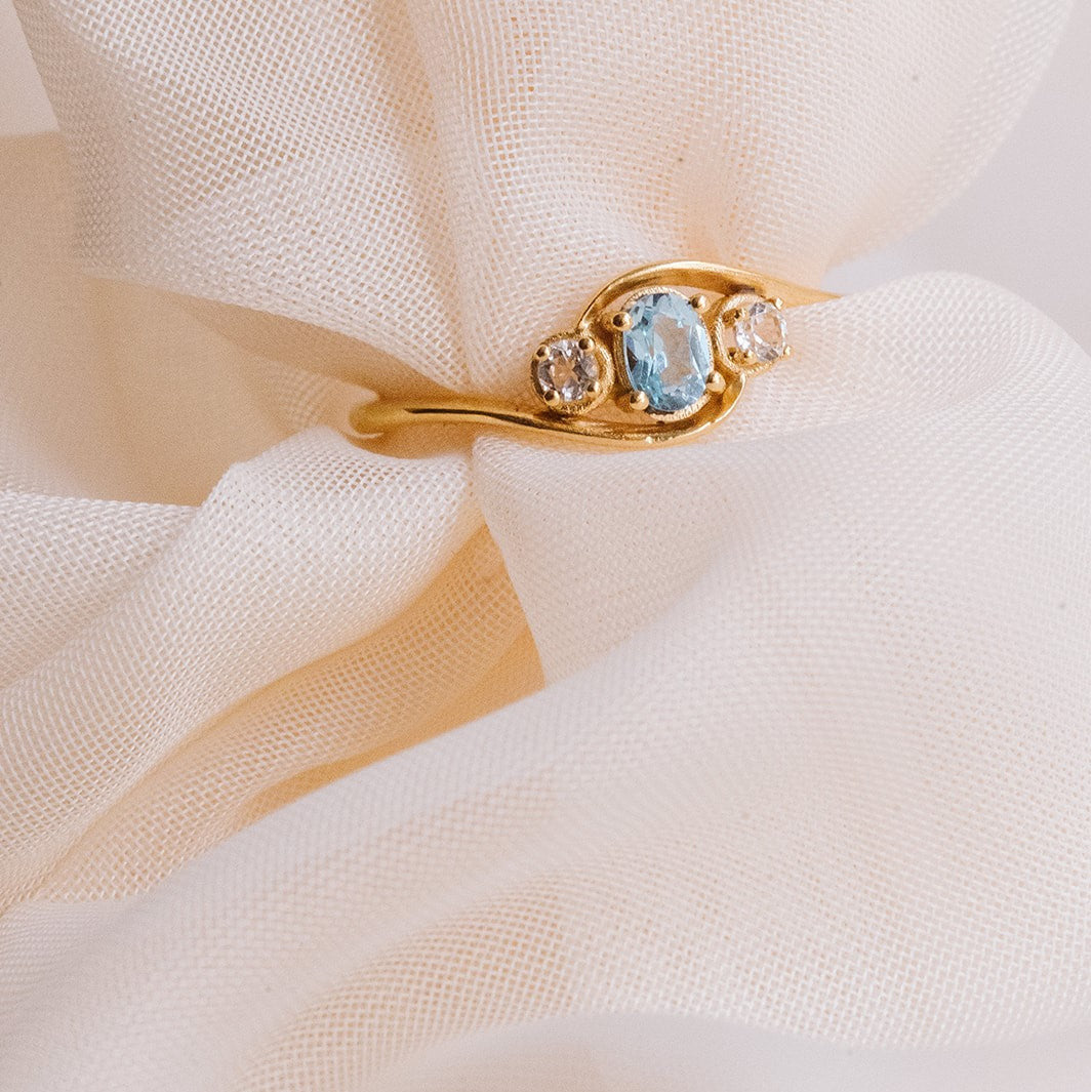 ANILLO VERMEIL VINTAGE "Santorini Collection"