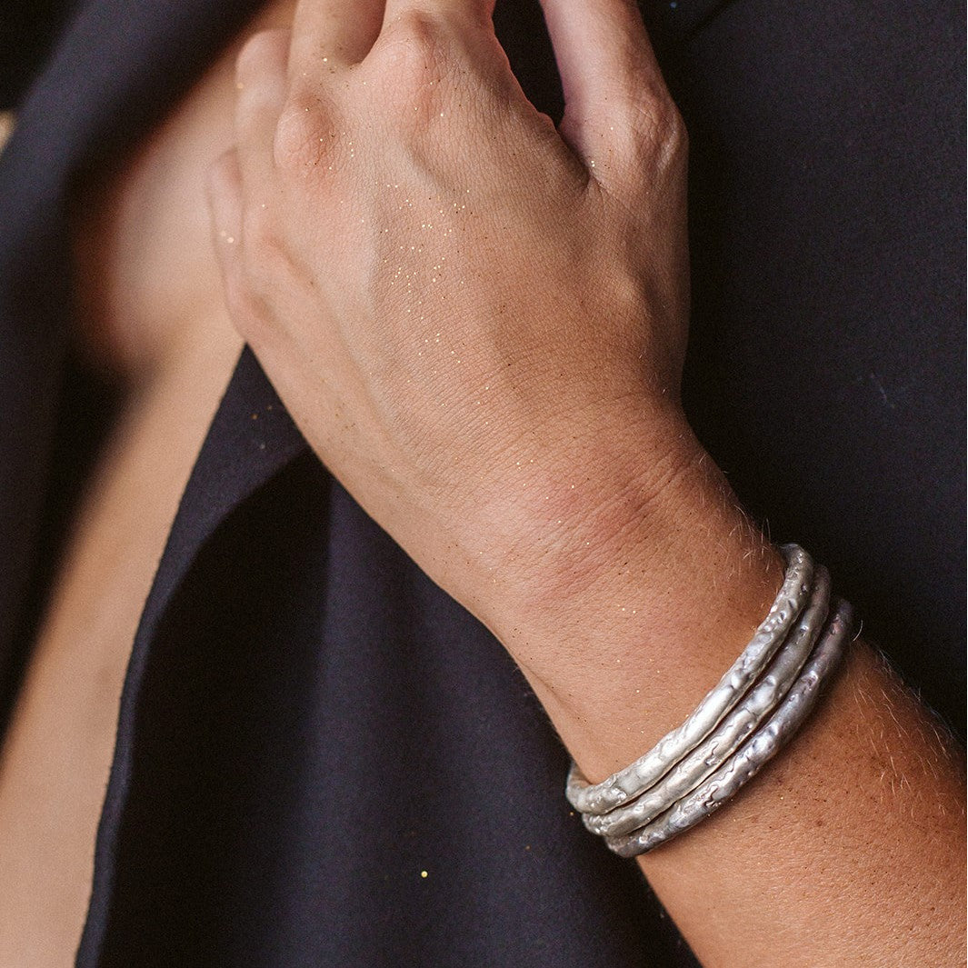 BRAZALETE PLATA "Mud Collection"