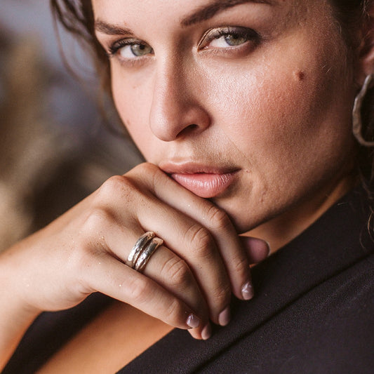 ANILLO PLATA "Mud Collection"